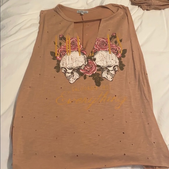 Blush muscle tee - Picture 1 of 2